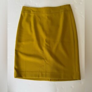 Ann Taylor Mustard Pencil Skirt